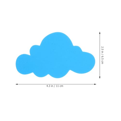 Removable Wall Stickers 24Pcs Foam Stickers Clouds Shape Removable Wall Decal Projects Stickers Teaching Progress Toy for DIY Crafts Kindergarten Classroom Kids Room Decor