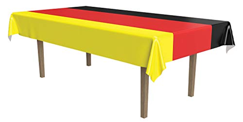 German Table Cover - 54x108 Inch Plastic Decor - 1 Pack