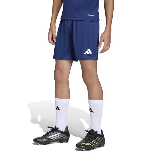 Soccer Cleats for Boys - adidas Entrada26 - Black, White - Medium / Team Navy Blue/White