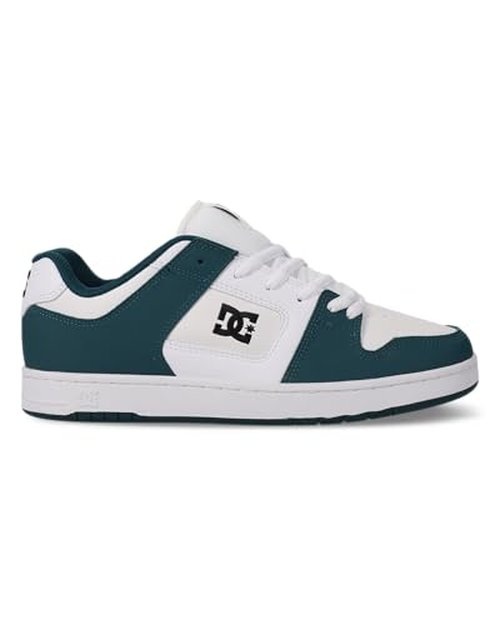 DC Men's Manteca 4 Skate Shoe, Teal/White/Black, 6