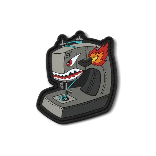 Tactical Angry Sewing Machine PVC Morale Patch - 1-Pack