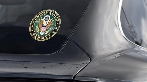 US Army Crest Premium Embossed Car Decal - 3.25" Army Seal