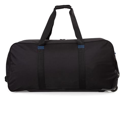 Large Rolling Duffel Bag - 34-Inch Hockey Gear Bag with Wheels