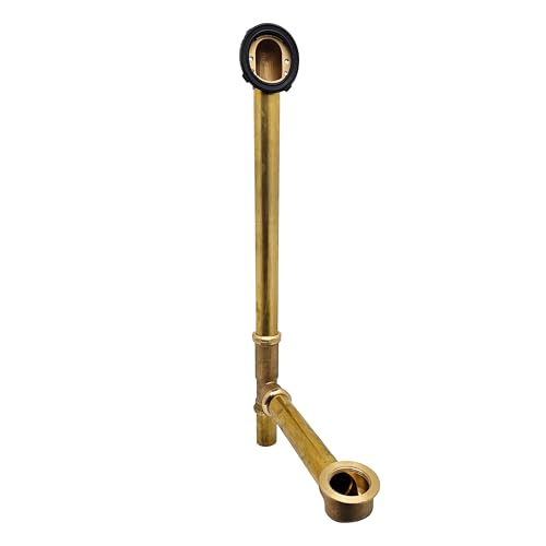 Westbrass Beehive Grid Bath Waste - 22" Make-Up, 17 Gauge Tubing, Matte Black, D324-62