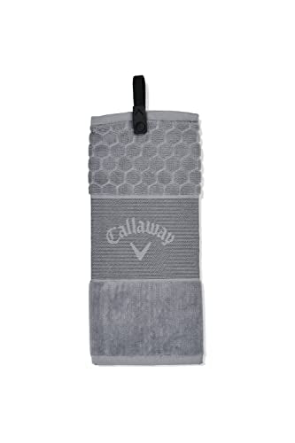 Callaway TW CG Trifold Golf Towel with Quick Snap, 16x21