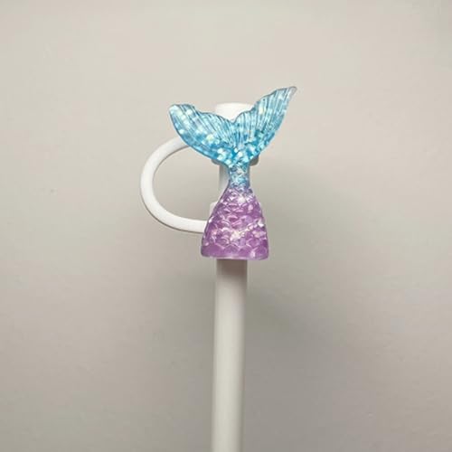 Mermaid Straw Covers - 6PCS Silicone Caps for 30&40 Oz Tumblers