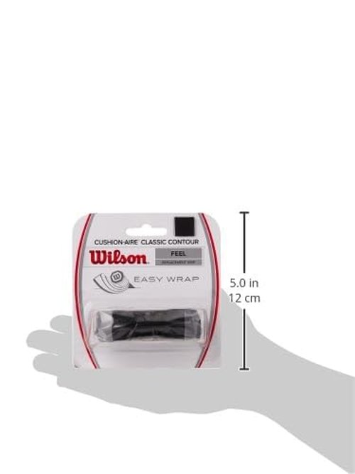 WILSON Sporting Goods Classic Contour Replacement Tennis Racquet Grip, Black, One Size (WRZ4203BK)