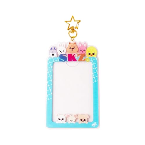 Cute Animal Photo Card Holder Keychain - ID & Credit Card Case