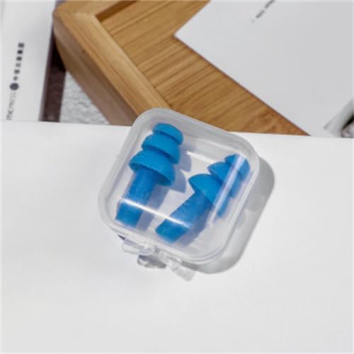 Reusable Silicone Swimming Earplugs - 6 Pair Waterproof Set