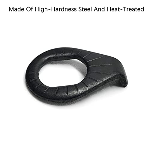 M10 Bicycle Hub Safety Washers - Heat-Treated Steel, 2-Piece Set