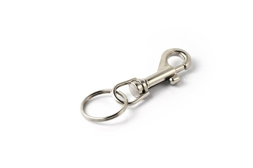 Modern Key Holder - 4 Inch Chrome Leather Bolt Hook