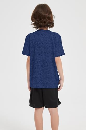 Boys Quick Dry T-Shirt - Dark Blue, Age 14-16 Years