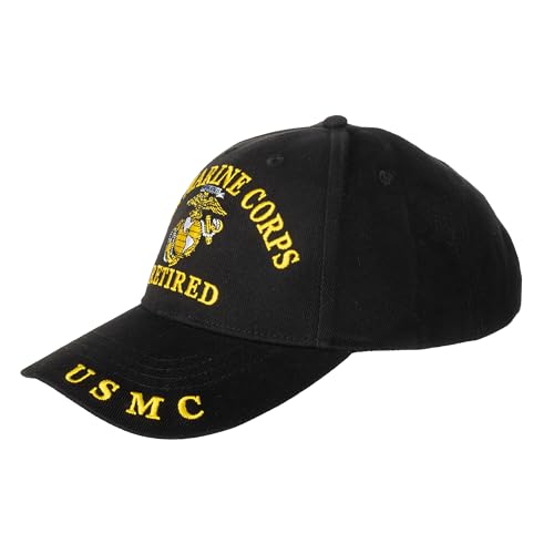 Once A Marine Always A Marine Retired Cap Black - Patriotic Military Hat