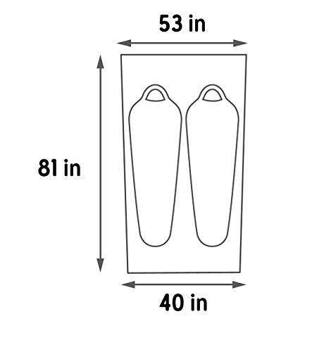 Kelty Grand Mesa 2 Footprint - Lightweight Water-Resistant Tent Ground Cover