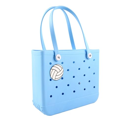 Acrylic Volleyball Bag Charm for Bogg Bag & Tote Bags