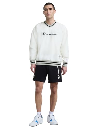 Champion Men's Graphic Lounge Shorts Medium Black 7 Inch Inseam Lightweight Cotton