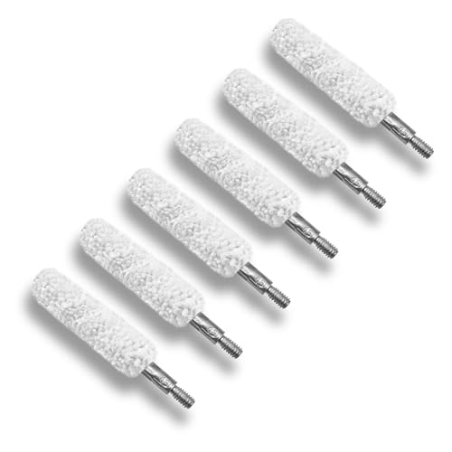 45 Caliber Pistol Cleaning Kit - 6 Cotton Mop Brushes