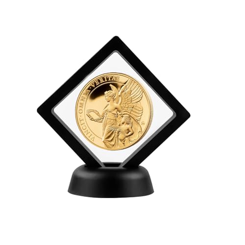 3D Floating Display Case - Challenge Coin & Jewelry Holder (4 PCS)