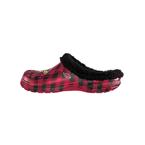 NFL Team Logo Sherpa Lined Buffalo Check Slipper Clogs