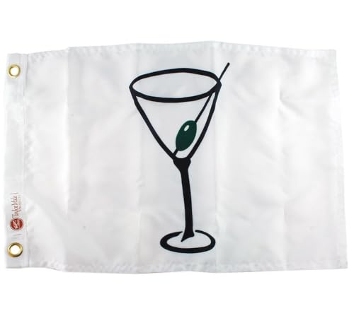 Novelty Cocktail Boat Flag - 12" x 18" Water-Repellent Nylon