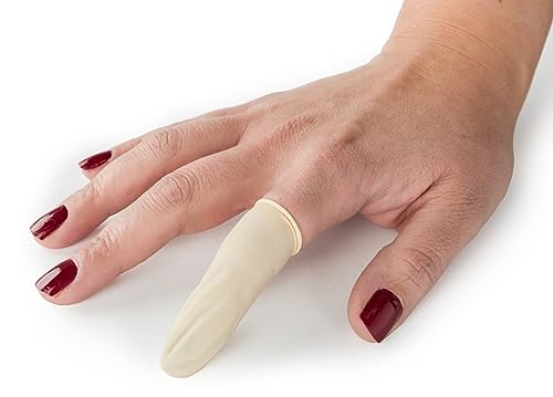 Latex Finger Cots - Extra-Large, 144 Count, Protective Gear