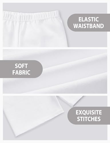 Somaibo 3 Pack Girls Bike Shorts Kids Cartwheel Under Dress Cotton