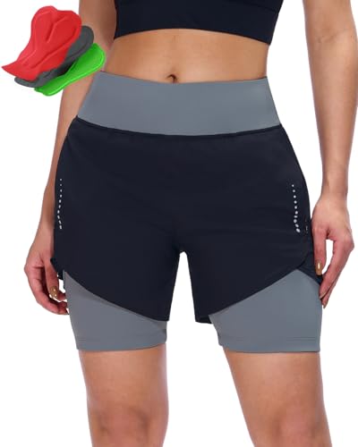 Women’s Padded Cycling Shorts with Pockets - Comfortable Bike Shorts for Women