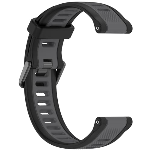 20mm Silicone Replacement Watch Band for Garmin - Black