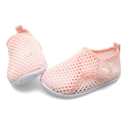 JIASUQI Baby Water Shoes for Toddler Girls & Boys 2.5-3 Years Pink Beach Sandals