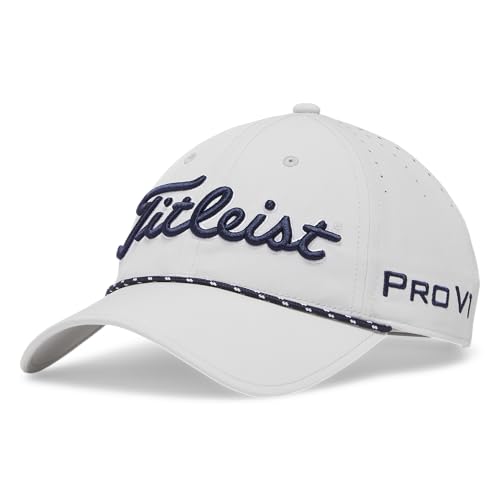 Titleist Men's Tour Breezer Golf Hat - One Size, Marble/Navy/White