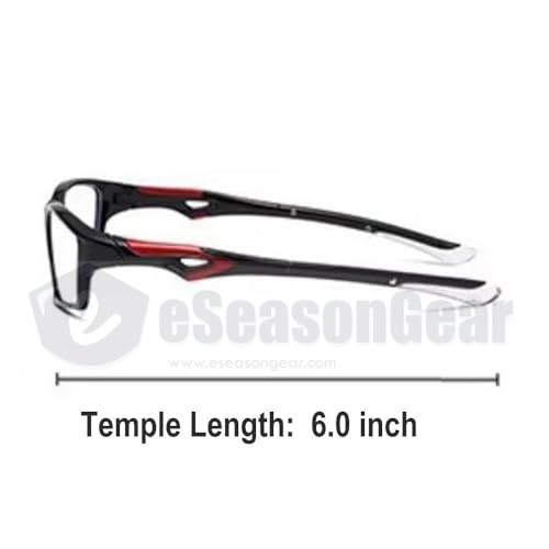 Lensless Pickleball Eyewear - TR90 Sport Protective Glasses Gray