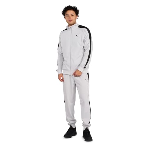 PUMA Men's Essentials T7 Track Jacket - Medium Light Gray