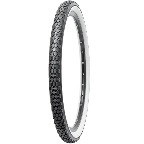 YunSCM 2-Pack 24x2.125 White Wall Bike Tires for Mountain, Gravel & Hybrid Bikes