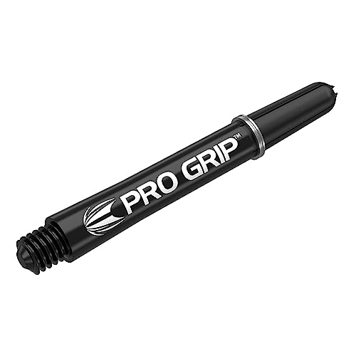 Pro Grip Dart Shafts Set - Intermediate 41mm Black - 9 Pieces