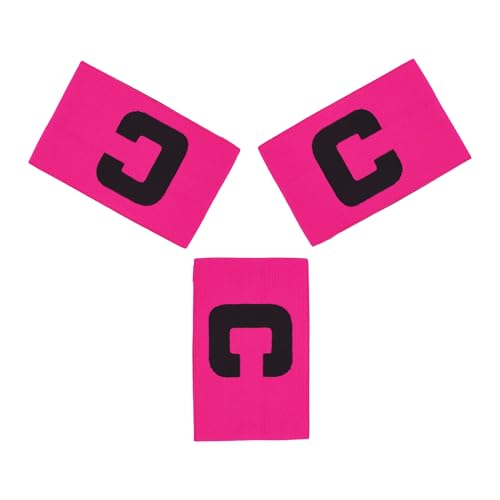 Soccer Captain's Armbands - 3 Pack Pink for Adults & Youth