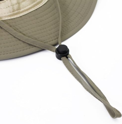 Windproof UPF50+ UV Protection Fishing Hat - Khaki