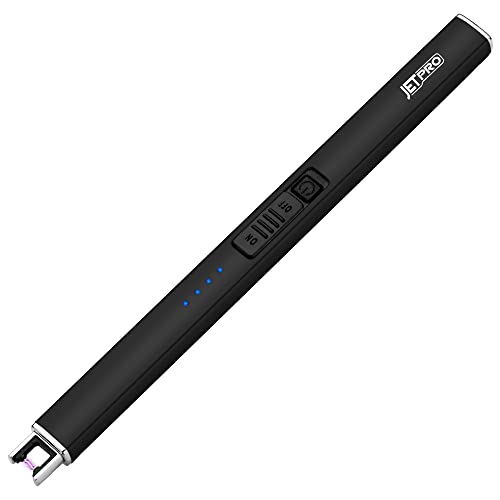 Electric Arc Windproof Lighter - Flameless USB Rechargeable Black