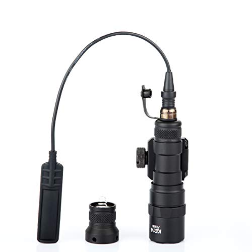 Assletes Weapon Light Picatinny Flashlight with Constant and Momentary Output, Pressure Switch, 20mm Mount Rail