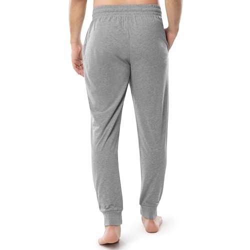 Men's Jersey Knit Jogger Sleep Pants - Grey Heather, Medium