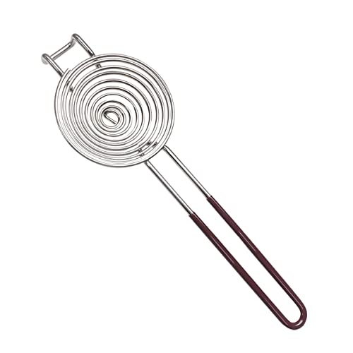 Stainless Steel Egg Yolk Separator with Long Handle and Bowl Hook