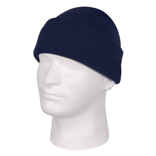 Rothco Deluxe Fine Knit Watch Cap - Navy Blue Beanie Hat