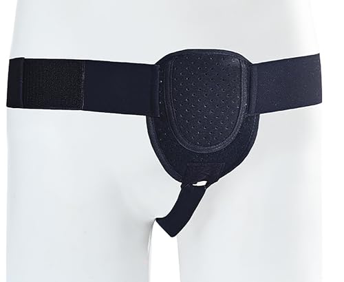 Hernia Belt for Men - Adjustable Compression Support Strap - Black