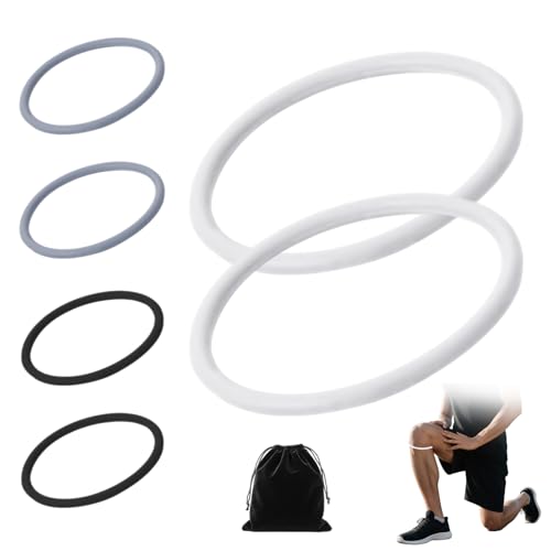 Patellar Tendon Knee Strap for Pain Relief - 2 Pack, White