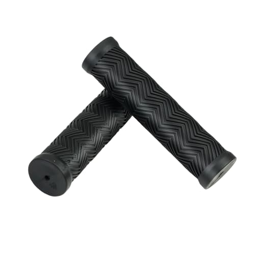 Soft Rubber Bike Handlebar Grips - Ergonomic Anti-Slip - Black
