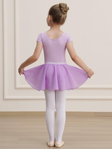 Girls Ballet Leotard with Attached Tutu Skirt - Toddler Dance Outfit