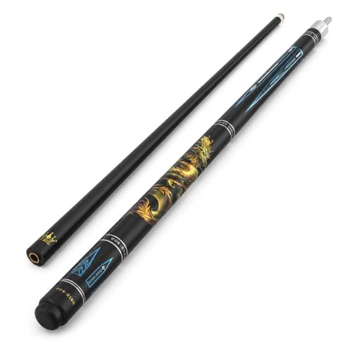Cue-King Dragon Pool Cue 10.5mm Solid Wood Fiberglass Unilock Joint