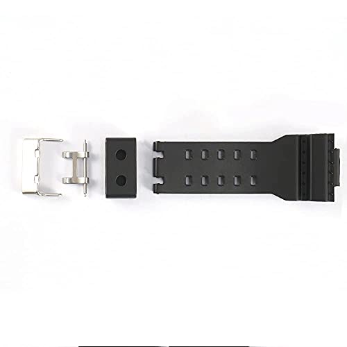 Replacement Resin Keeper Loop for Casio Watch Band - Black 22mm (3 Packs)