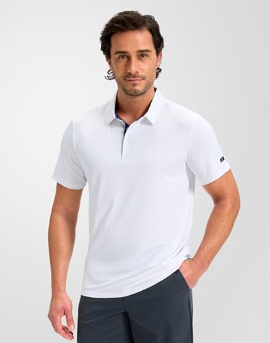 Men's Short Sleeve Golf Polo Shirt - Moisture Wicking Athletic Wear