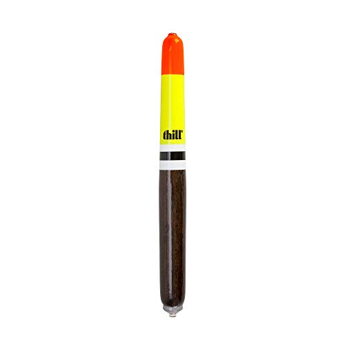 Weighted Balsa Wood Pole Float - Orange, 7 Inch