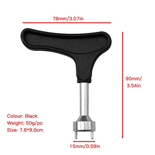 Universal 2-Pin Golf Spike Wrench - Ergonomic Cleat Removal Tool - Type 1